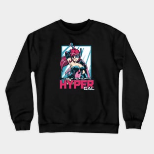 Hyper Anime Girl Crewneck Sweatshirt